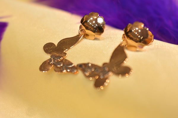 Eria 18K Rose Gold Earrings - T174