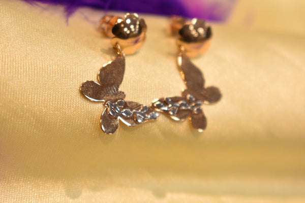 Eria 18K Rose Gold Earrings - T174