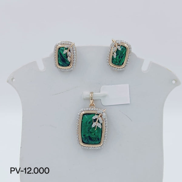 Eria Customised Rose gold Gemstones Pendant sets