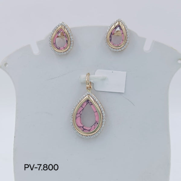 Eria Customised Rose gold Gemstones Pendant sets