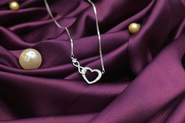 Everlasting Heart silver necklace- SN25