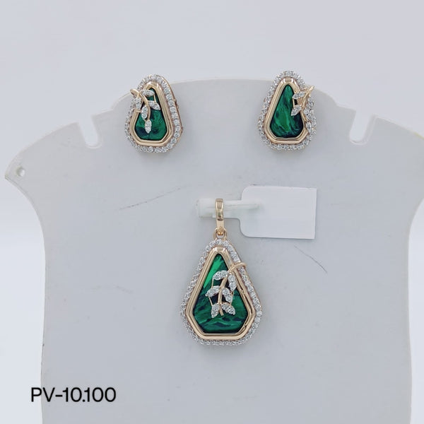 Eria Customised Rose gold Gemstones Pendant sets