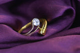 Eria 18K Gold Swarovski Ring - R66