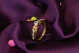 Eria 22K Gold Swarovski Ring - R173