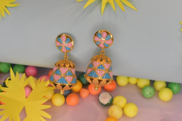 Eria 22k Yellow Gold Earrings- T190
