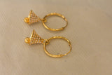 Eria 22k Yellow Gold Earrings- T178