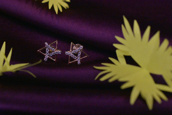 Eria 18K Rose Gold Earrings - T82