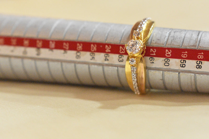 Eria 22K Gold Swarovski Ring - R173