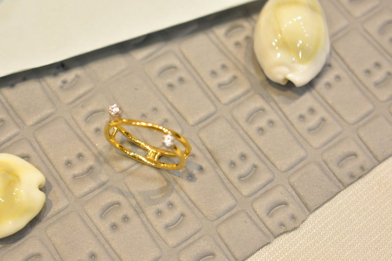 Eria 22k Yellow Gold rings- R175