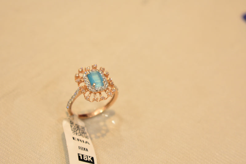 Eria 18k Rose Gold rings- R249