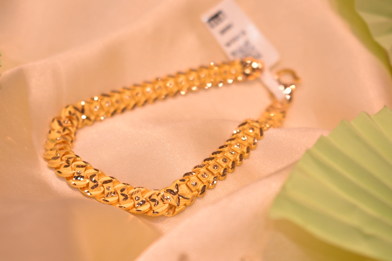 Gram Gold 24k Bracelet Mens ERIA 22k GOLD Men Bracelet-K66 – Eria