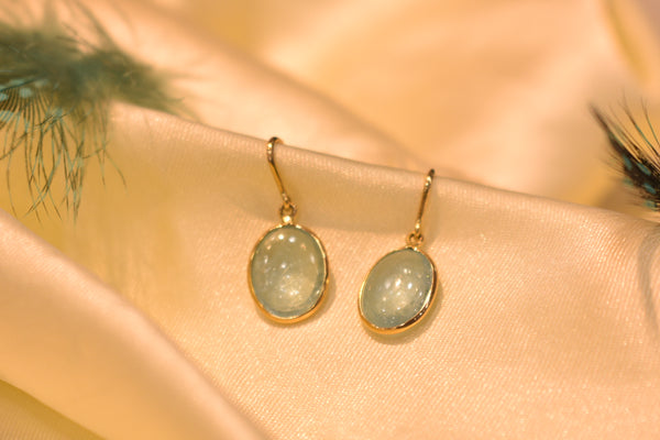 Eria 18k Gemstone Gold Earrings- T197