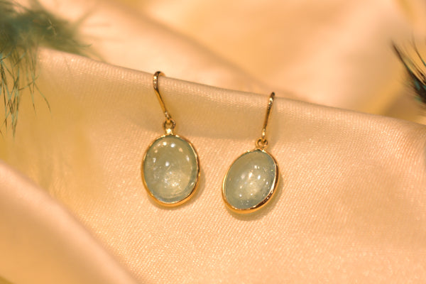 Eria 18k Gemstone Gold Earrings- T197