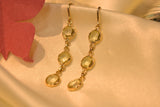 Eria 18k Gemstone Gold Earrings- T204