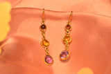 Eria 18kt Gemstone Gold Earrings- T201