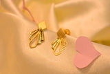 Eria 22k Yellow Gold Earrings- T215