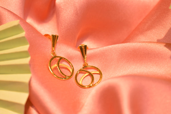 Eria 22k Yellow Gold Earrings- T216