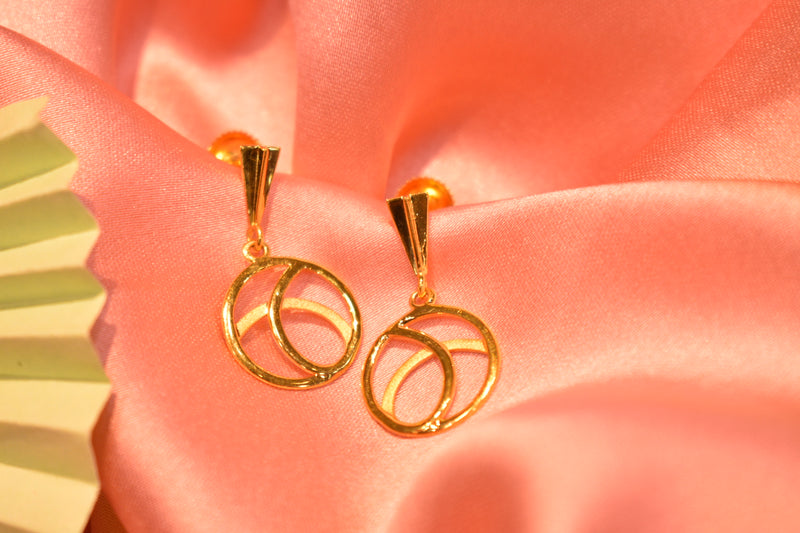 Eria 22k Yellow Gold Earrings- T216