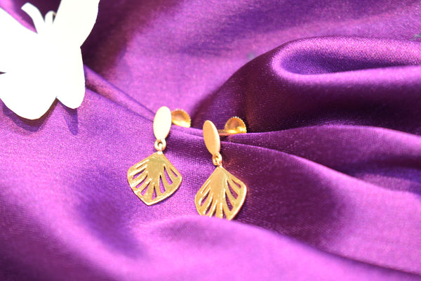 Eria 22k Yellow Gold Earrings- T213