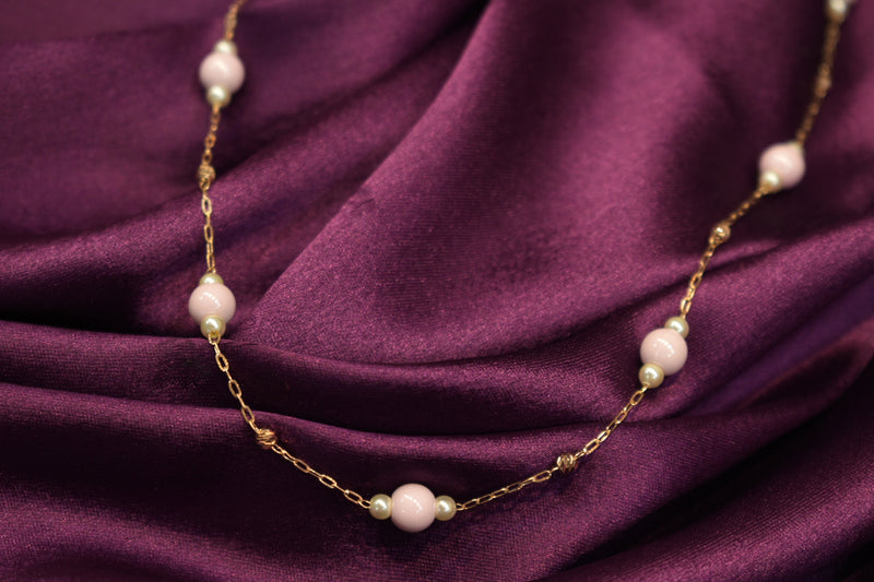 Eria 18k Gemstone Gold Chain - C114