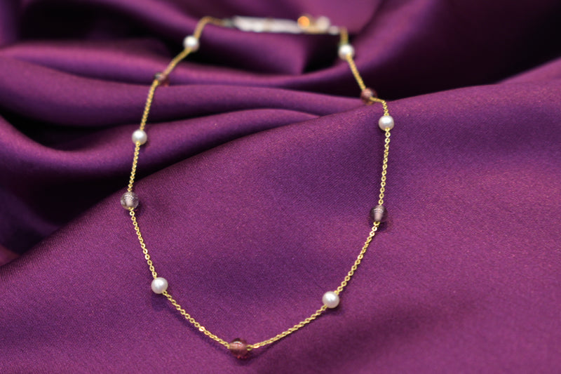 Eria 18k Gemstone Gold Chain - C84