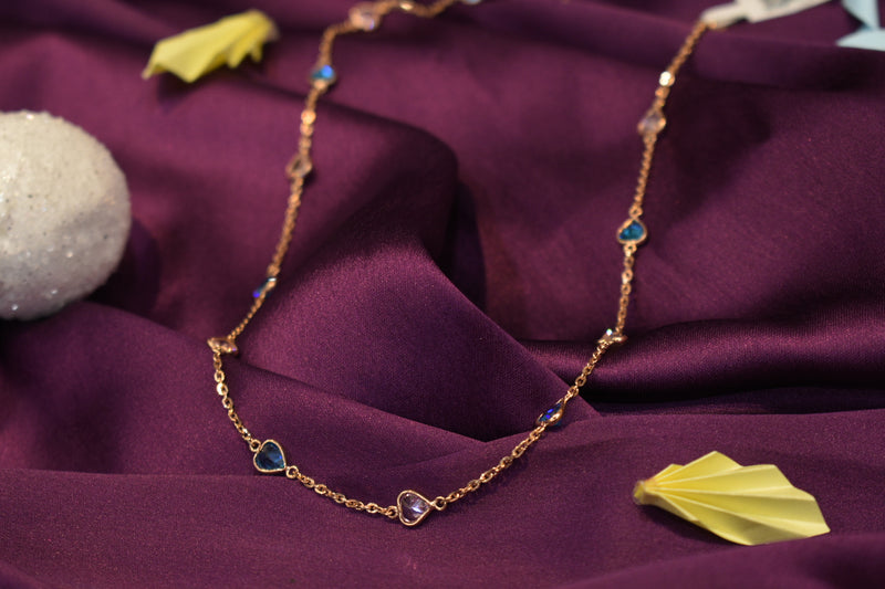 Eria 18k Gemstone Gold Chain - C70