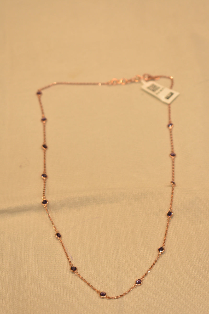 Eria 18k Gemstone Gold Chain - C65