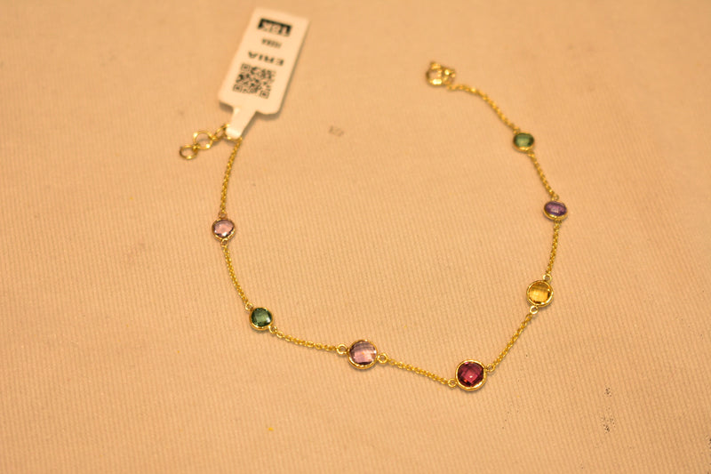 ERIA 18k Gemstone Gold Bracelet K147