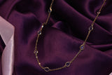 Eria 18k Gold Gemstone chain- C55