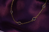 Eria 18k Gold Gemstone chain- C55