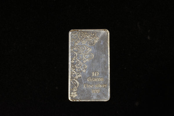 silver bar 10gms  999 purity silver  Finely crafted