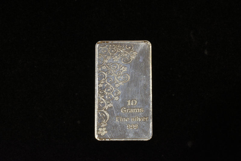 silver bar 10gms  999 purity silver  Finely crafted