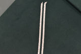 Minimalist silver fancy gemstones anklets - SG103