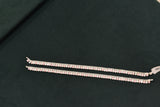 Minimalist silver fancy gemstones anklets - SG103
