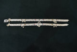 Minimalist silver plain anklets - SG335