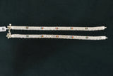 Minimalist silver plain anklets - SG343