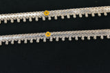 Minimalist silver plain anklets - SG3