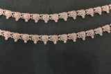 Minimalist silver oxidised plain anklets - SG416