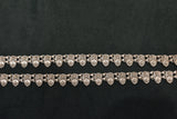 Minimalist silver oxidised plain anklets - SG415