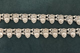 Minimalist silver oxidised plain anklets - SG415