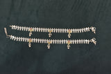 Minimalist silver oxidised gold palaish  anklets -SG17