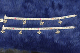 Minimalist silver plain anklets - SG14