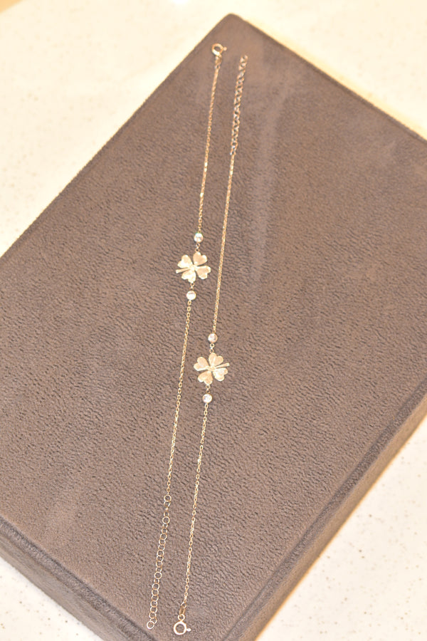 silver plain  anklets -SG1