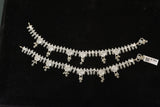 Minimalist silver oxidised plain  anklets -SG19