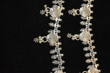 Minimalist silver oxidised plain  anklets -SG19