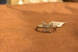 silver fancy butterfly ladies ring.68-221