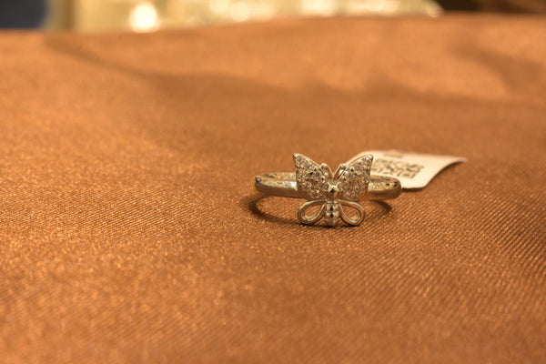silver fancy butterfly ladies ring.68-221