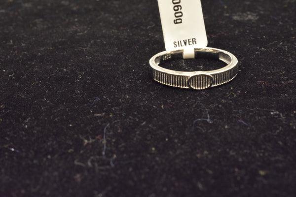 silver  fancy plain ring-68-244
