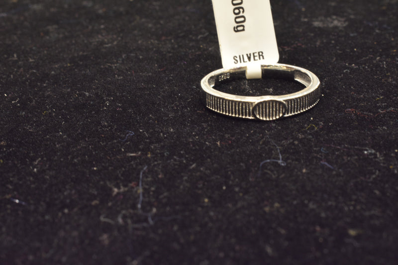 silver  fancy plain ring-68-244