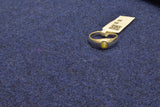 silver fancy cat eyes  common  ring.68-20
